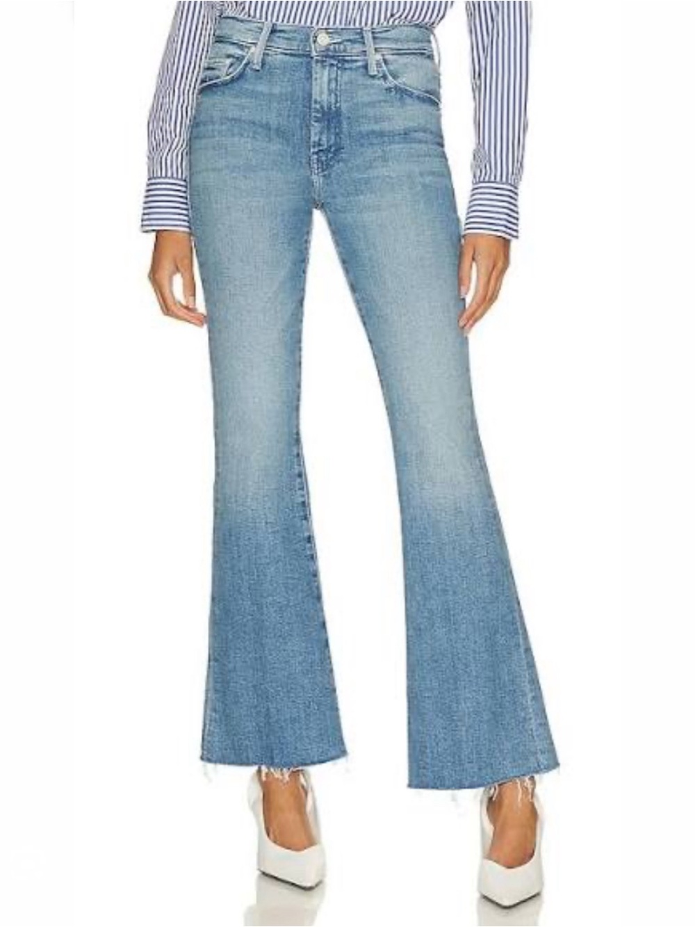 Mother The Weekend Fray Jeans in Punk Charming Size: 28